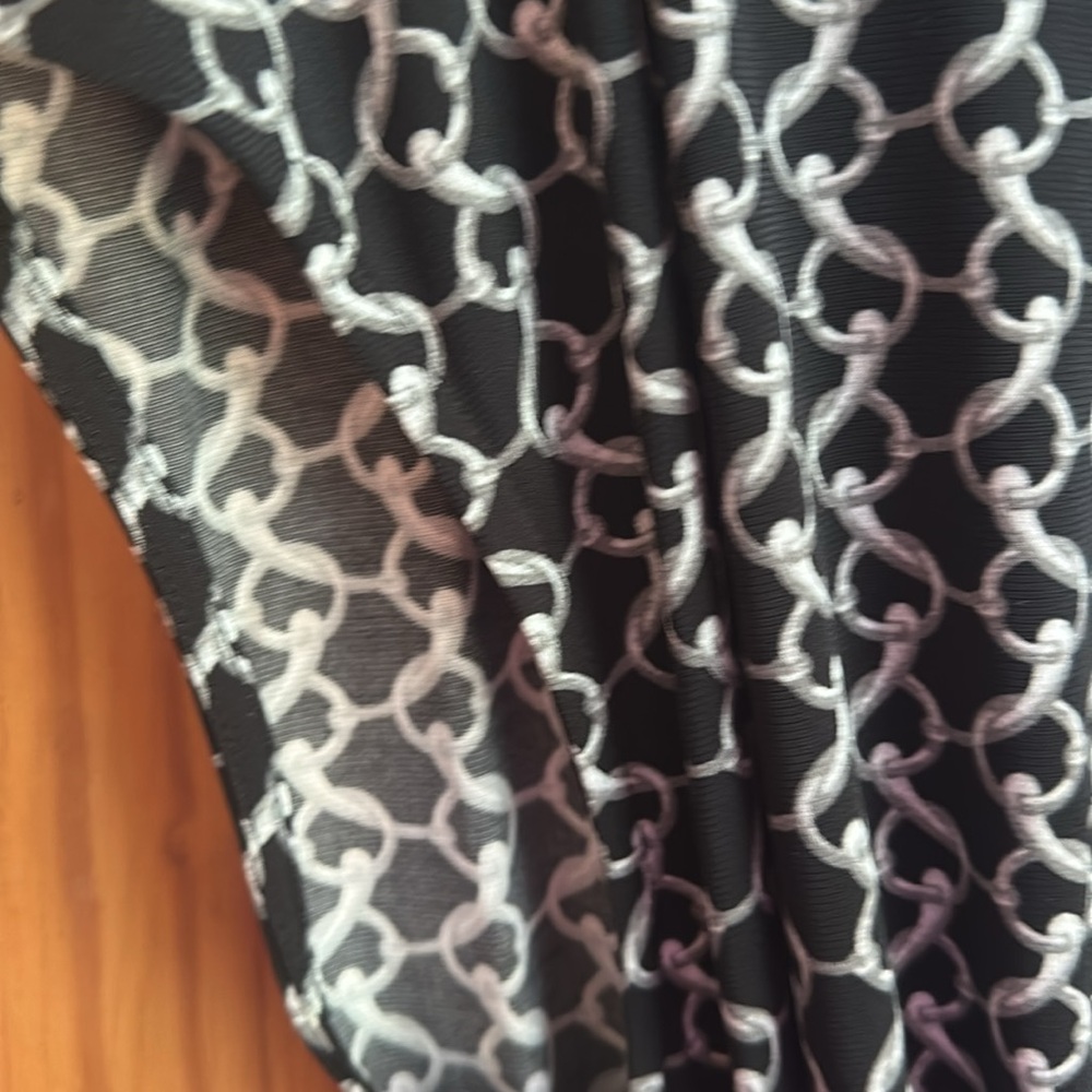 Michael Michael Kors Chain Link Pattern Wrap Dress - image 7